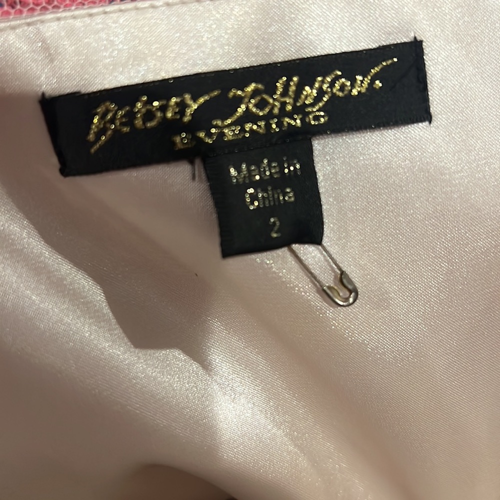 πΉ Betsey Johnson Evening Strapless Layered Tulle Ruffled Dress - Picture 4 of 5